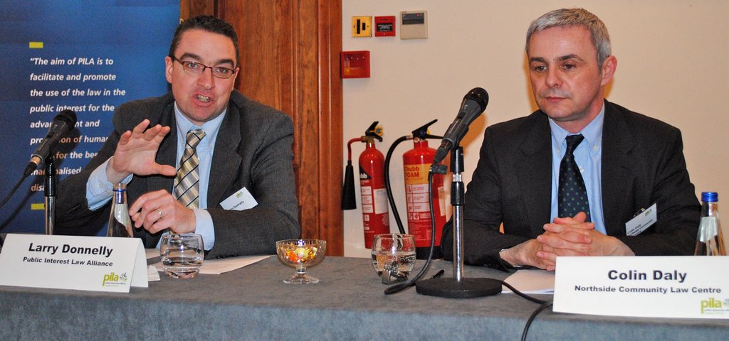 Larry Donnelly of PILA & Colin Daly of Northside Community Law Centre